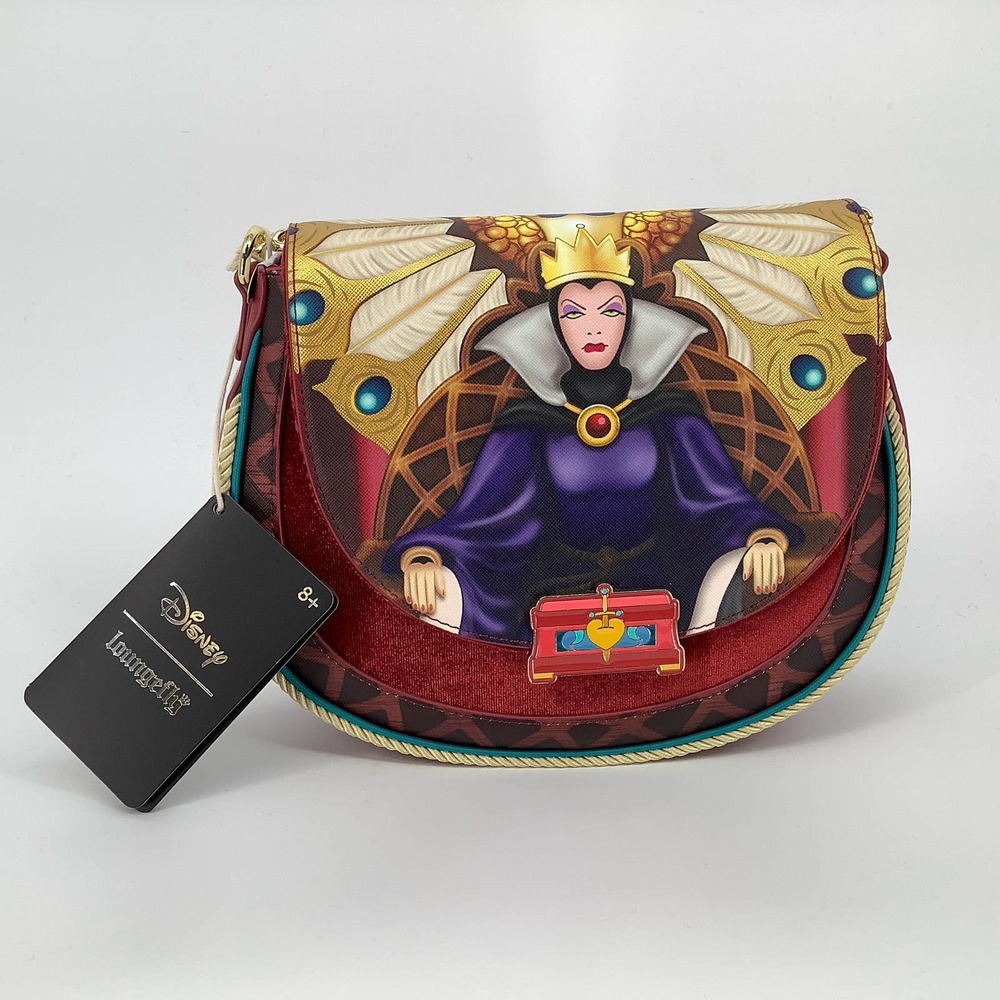 NEW! Loungefly Disney Snow White Evil Queen Throne Crossbody Bag E17 - Picture 2 of 9